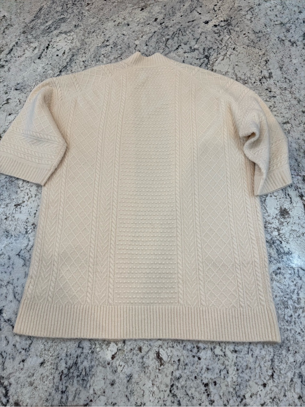 J.Crew Cable Knit Long Cardigan XS/S Merino Wool Alpaca Ivory - Picture 10 of 10